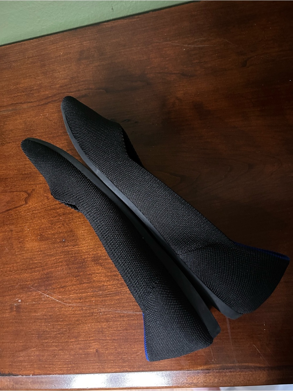 NWOT Rothy's Black The Point Women's Slip-On Pointed-Toe Flats Size 9.5 - Picture 7 of 9